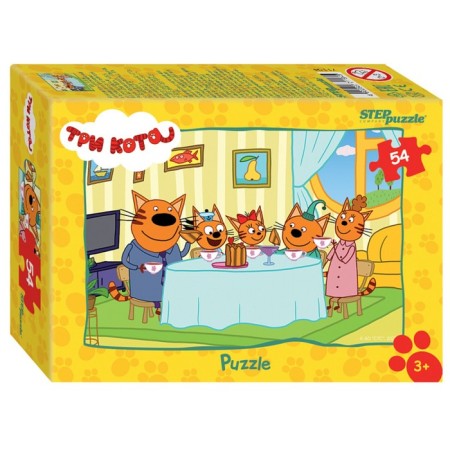 Puzzle "Three cats - 1", mix, 54 elements-3