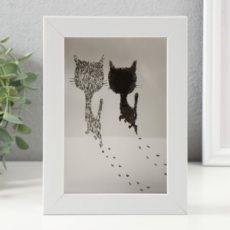 Pig a case of interior plastic "cats and traces" 17x12x3.8 cm-5