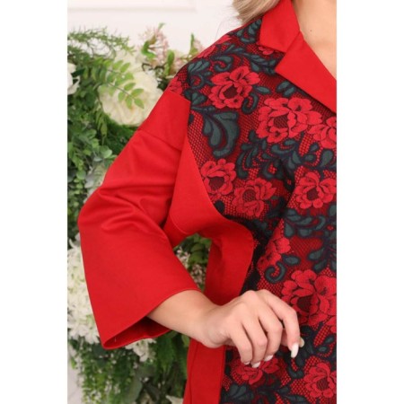 Female jacket, size 54, red color-18