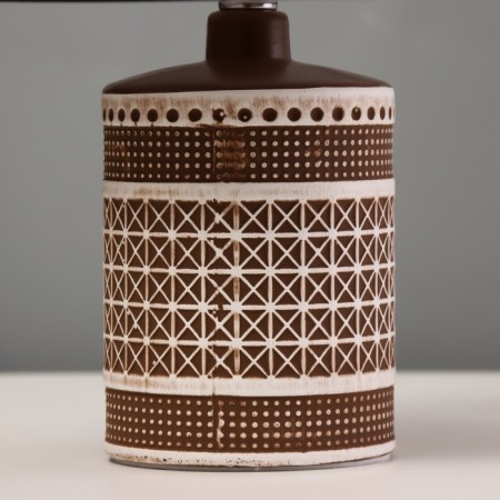 Challengeal lamp "Channel" E14 40W brown 17x17x27cm-3