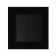 Tot Glossy Glass switch, 10 a, 2 keys, hidden, glass, black