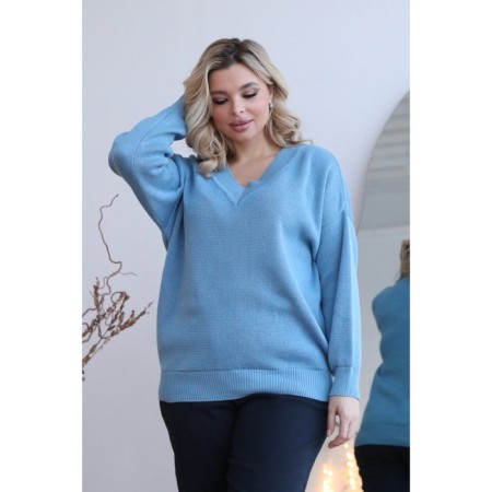 Women's Pulover Wisell, size 62, blue color-8