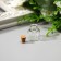 Decor for creativity Glass "A bottle with a traffic jam" 2.5x2.2x2.2 cm
