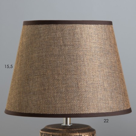 August table lamp E14 40W chocolate-gold 22x22x34 cm Risalux-3