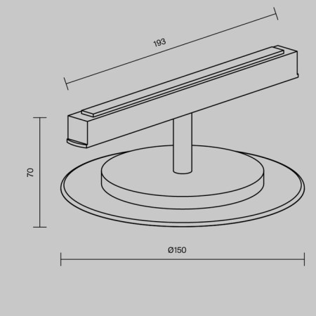 Technical TR107-2-5W3K-W, LED, 5 W, 193x150x70 mm, 160 lm, 3000k, 2835, white-blacks-5