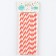 The cocktail tube "Spiral", set 25 pcs., White-pink color
