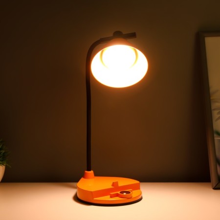 Parasol table lamp LED, from USB/AKB 6 W, Sensor 3000-6000 Orange 14x10x37 cm Risalux 100-3