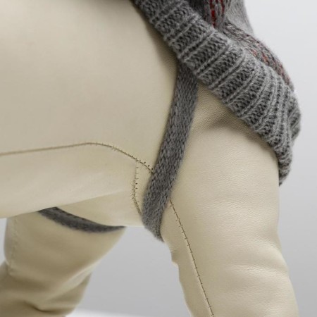 Sweater "Deer on gray", XL (DS 34, Osh 34, OG 32-51 cm)-8