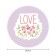 The tablecloth “Love”, round, Saten, d = 150 cm