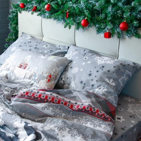 Bed linen Ethel Duet Snow Time 143x215CM-2ST, 220x240cm, 50x70cm-2pcs-2