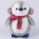 New Year's soft toy "Penguin", the color is light gray, for the New Year