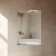 Mirror with fatset and shelf 60 x 80 cm, EvoForm