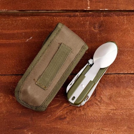 Tourist Set "Forester" 9v1 in a case, with a flashlight-1