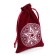 Bag for the Tarot, “Pentagram”, velvet, burgundy, 12x18 cm