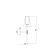 Wall lamp (sconces) tida, 1xe14, black color and brass