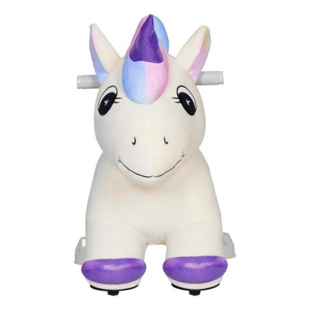 Children's electric car Farfello "Unicorn", beige color-3