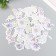 Stickers for creativity "purple flowers" set 46 pcs 4.4x4.4x1.1 cm