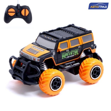 Radio -controlled jeep "graffiti", works on batteries, color orange