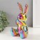 Souvenir Ceramics "Bunny hid the nose" Green chameleon 11x12x22 cm