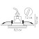 Pointed-built lamp Arte Lamp Grus A6667PL-1WH, GU10, 50 W, 8.3x8.3x9.2 cm, white
