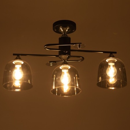 Hayam chandelier 3HE27 40W Black 60x30x35 cm Bayerlux-2