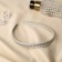 Hair cap "Felicia" braid, 1.1 cm, silver gold