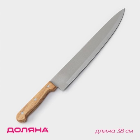 Knife Kitchen shade "cook Troika" blade 25.5 cm, wooden handle