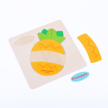 Children's wooden frames-lodges “Vegetables, berries, fruits” 15 × 15 × 0.5 cm, mix-8