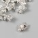 Bead for creativity Metal "Wolf" silver 1.3x1.8 cm