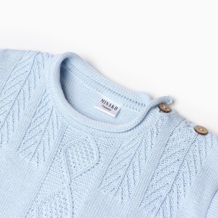 Combine Children's Knitted Minaku, height 62-68, blue color-7