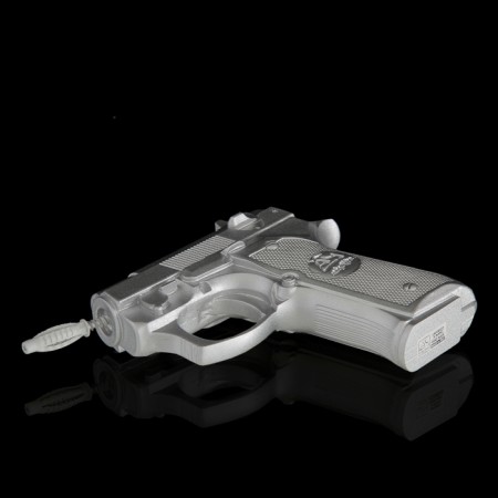 Pan "Pistol", chromium color, 4 × 15 × 13 cm-2