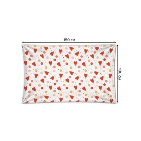 Decorative panel with photo printing "Sweet Heart", horizontal, size 100x150 cm-1