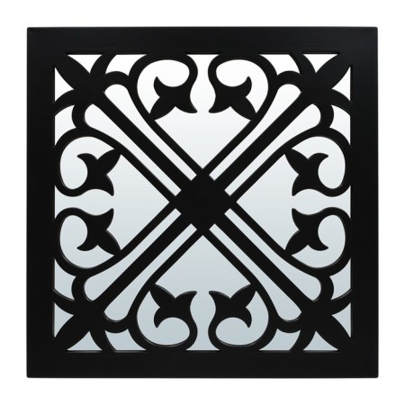QWERTY mirror "Genoa", decorative, 40x40 cm, black color