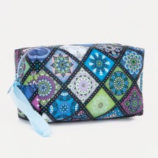 Cosmetic bag with lightning, blue/multi -colored color