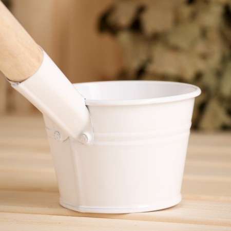 Bath bucket, 0.5 l, white-2