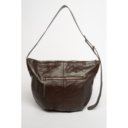 Sobo bag female, genuine leather, ludor brown, 40x1x35 cm-2