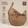 SL Home storage baskets, wicker, handmade, 2 pcs: 22 × 21 × 20 cm, 27 × 24 × 22 cm