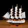 Souvenir medium "Mortan" ship, white, 33x31x5 cm