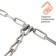 AIRLINE anti -scrap circuits, ladder, 4 mm link, wheels R13 175/70 - R15 185/60, in a set 2 pcs