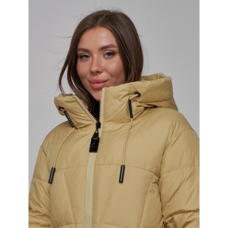 Coat insulated winter female, size 50, mustard color-17