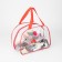 Lightning cosmetic bag, transparent/red color