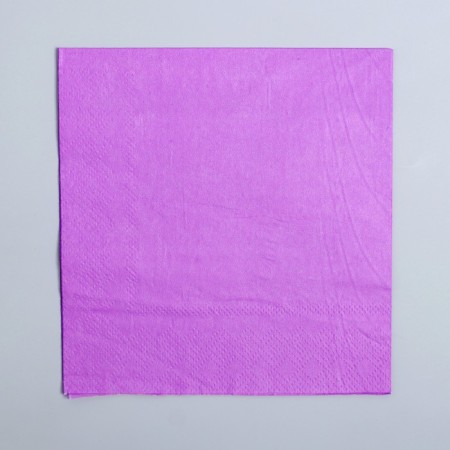 Paper napkins, plain, 25x25 cm, set 20 pcs., Purple color