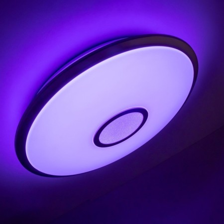 Lamp Citilux "Starlight" CL703A61G, 51.5x51.5x7.5 cm, 1x65W, LED, Gray Color.-27