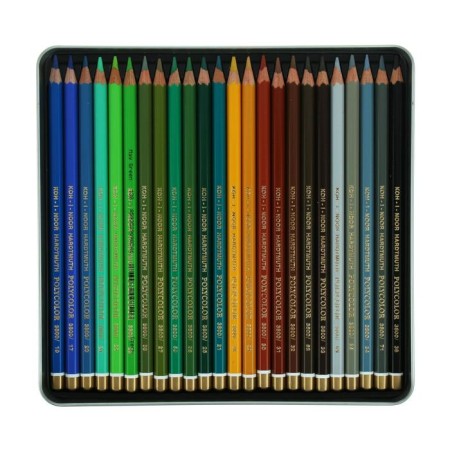 Family pencils Polycolor 3826, 48 colors, soft, in a metal pencil case-2