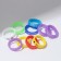 Silicone ring "Youth", set of 10 pcs., Mix color