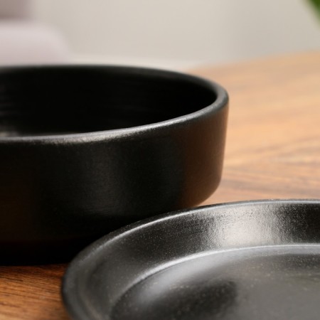 Pot of the Bonsian "OGMA" black, 0.7 l-2