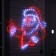 LED figure "Santa Claus", 89 × 77 cm, duralyite, 180 LED, 220 V, glow red/white