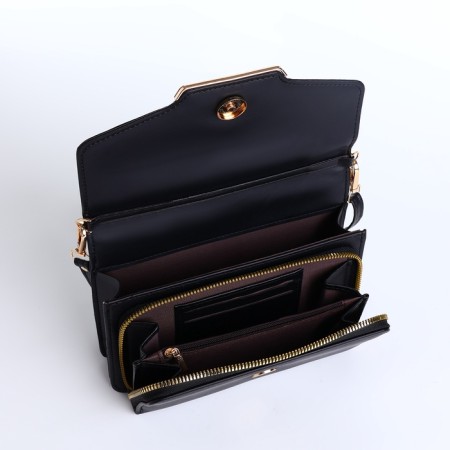 Women's bag with lightning, black color-7