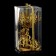 Climber Plastic, glass "Butterfly" gold 12x7.5x6 cm