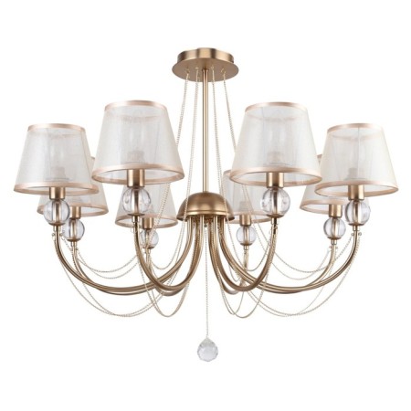 Chandelier "Federica", 8x40W E14, color gold